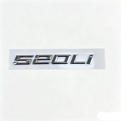 BMW 5 Series car emblems 530 530Li 520Li 540i 525i 535Li letter emblems rear emblems number emblems (Car logo) - 18-23-models-520li-original-car-silver-color