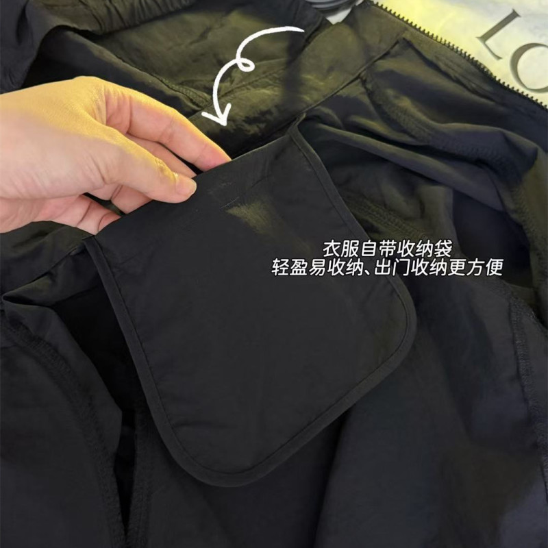 男女宝宝秋款外套 北家logo印花可拆卸连帽拉链秋冲锋衣 一件代发|undefined
