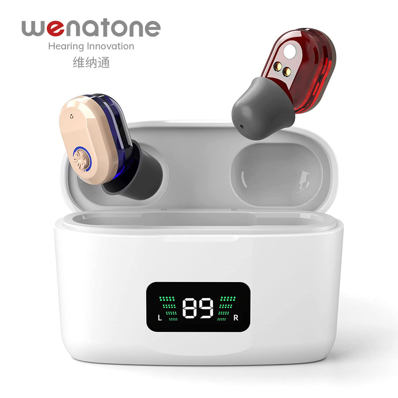 Vinaton Cross-Border Best-Selling Hearing Aid for the Elderly, Sound Amplifier for Deafness, Rechargeable In-Ear Earplugs for Binaural Vinaton Cross-Border Best-Selling Hearing Aid for the Elderly, Sound Amplifier for Deafness, Rechargeable In-Ear Earplugs for Binaural