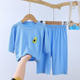 2025 Kidsren's Pajamas Set, Home Clothes, Facial Mask, T-Shirt, Thin Korean Style, Candy-Colored Air-Conditioned Clothes for Boys and Girls