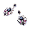 Accessory, acrylic earrings, crystal earings, wholesale, European style, with gem