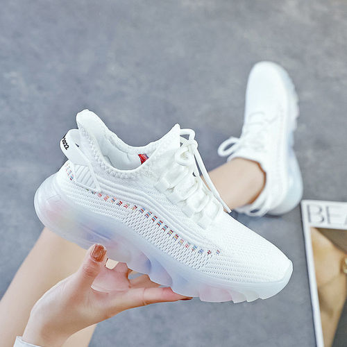 Running shoes  spring and summer new breathable soft sole shock absorbing running shoes versatile lightweight fitness mesh women's shoes