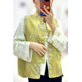 163 中式风气质立领人丝马甲，S M L XL，特价秒杀，不退不换！！