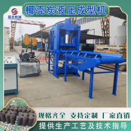 椰壳炭液压成型机 全自动果壳炭粉压块设备 棕榈椰子壳碳成型设备