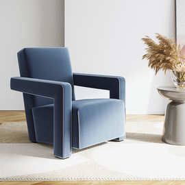 设计师款现代创意单人沙发椅北小户型客厅阳台阅读网红懒人休闲椅