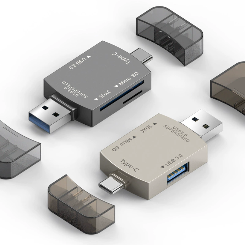 USB3.0 считыватель карт TF SD USB-накопитель HUB конвертер ноутбук TYPEC мобильный телефон OTG считыватель карт