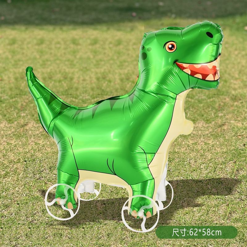 网红卡通站立带轮子可走路气球动物玩具生日装饰活动夜市摆摊礼品|undefined