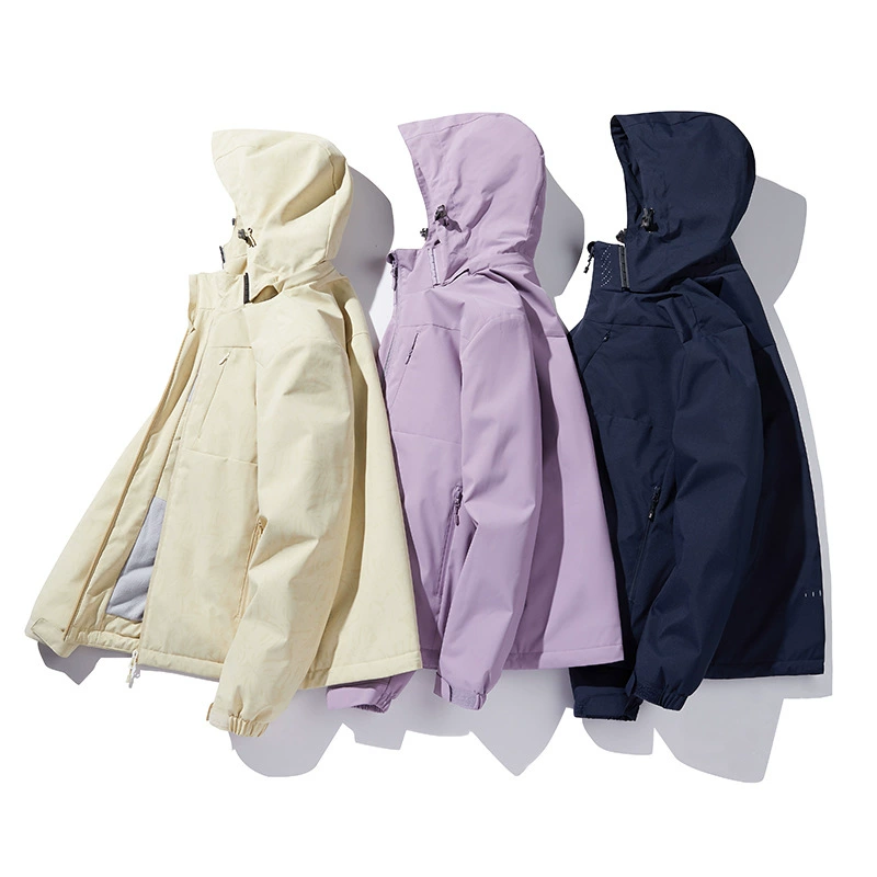 Осенне-зимний Штурмовик с толстой флисовой подкладкой Ветрозащитный теплый интегрированный Штурмовик Печатный логотип с инструментами для термометра для одежды