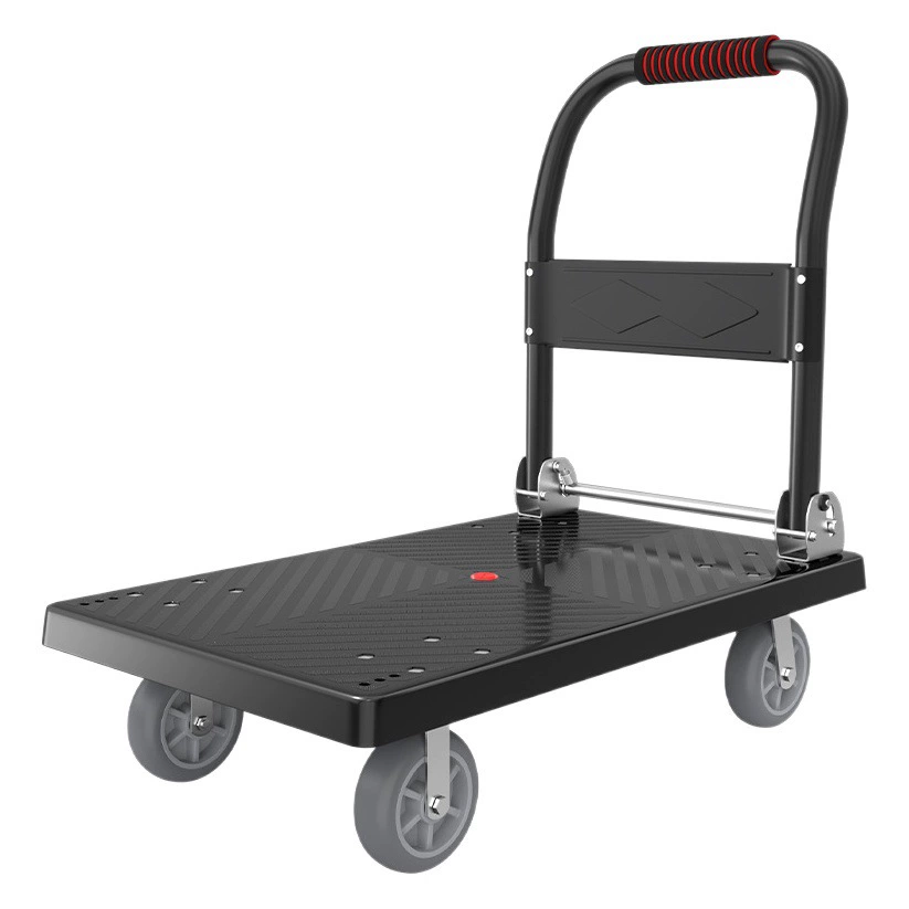 Centrino Trolley Маленькая тележка с квадратной трубкой Усиленный грузовик Легкий складной планшетный автомобиль Тихий четырехколесный прицеп