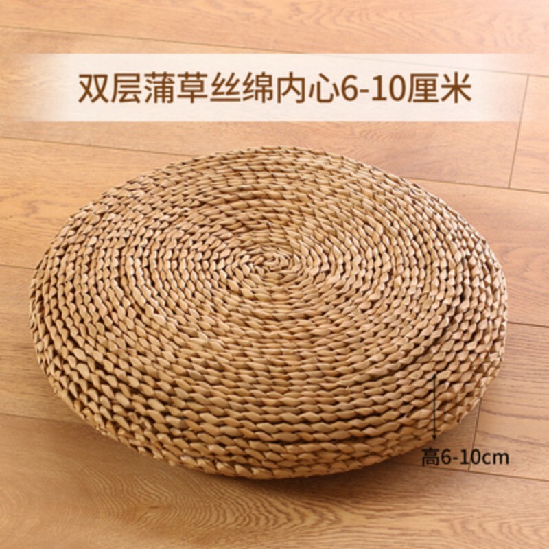 日式草编加厚蒲团茶道坐垫地上禅修拜佛打坐垫家用榻榻米飘窗垫|undefined