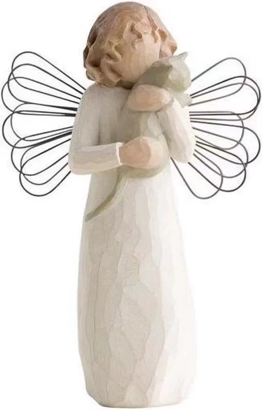Cross-border new Embrace My Happiness imitation wood carving parent-child intimate figurine resin craft