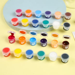 3ml Conjoined 6 Colors 12 Colors Pigment Strips Graffiti DIY Plaster Doll Kite Drawing Paper Acrylic Watercolor Paint Wholesale