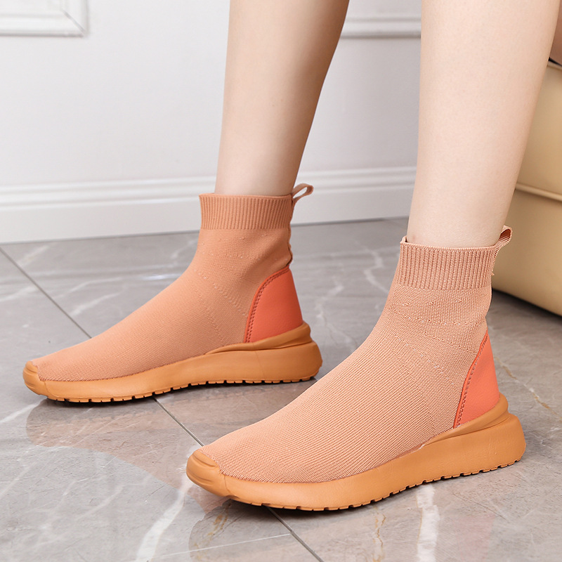 autumn low solid color sports textile black sneakers