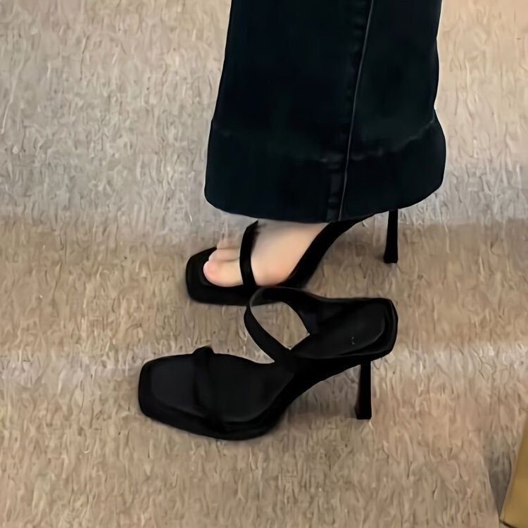 Trendy Thin-Heeled High-Heeled Slip-On Sandals for Women, Summer 2026 New Fashion Super Popular Model, Celebrity Open-Toe Sandals Trendy Thin-Heeled High-Heeled Slip-On Sandals for Women, Summer 2026 New Fashion Super Popular Model, Celebrity Open-Toe Sandals