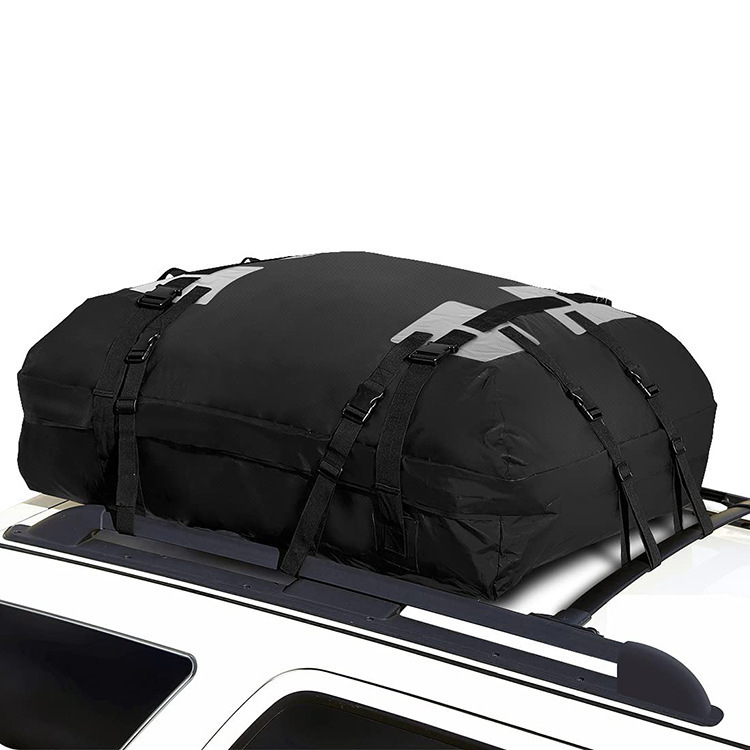 Cross-border bestseller: Thickened 600D Oxford cloth car roof luggage bag, waterproof and sun-resistant car roof bag
