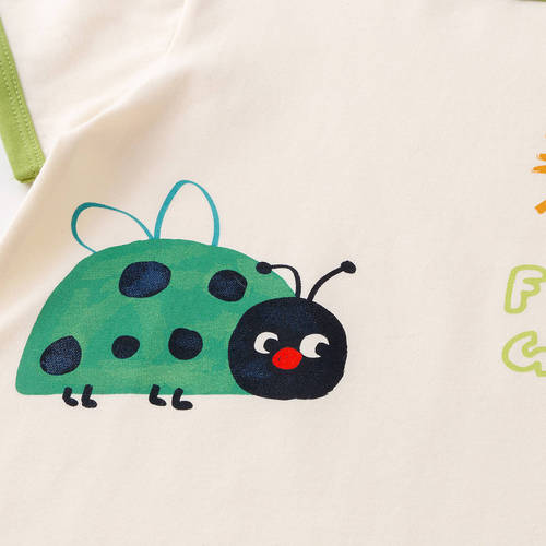 Dudu's newborn diaper pants summer new baby short-sleeved summer outfit stylish baby onesie children's clothing
