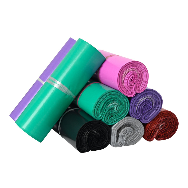 Color Express bolsa engrosada bolsa de embalaje expreso logística grande bolsa de embalaje negro impermeable bolsa de embalaje de plástico al por mayor