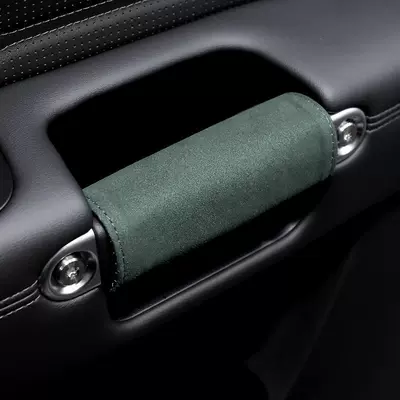 Car Door Handle Protective Cover Sürətlər qutusu və əl tormozu başlıqları - green-one-suede-handle-cover