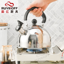 不锈钢鸣音烧水壶批发新款亚马逊跨境鸣笛水壶折叠手柄欧式厨具