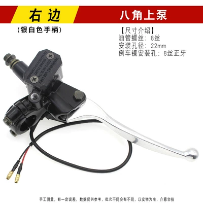 Vehicle Front and Rear Left and Right – Other Electric Vehicle Accessories - white-handle-8-silk-octagonal-on-the-pump-right