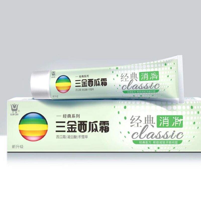 100g Sanjin watermelon cream toothpaste herbal series care oral gum related issues fragrant fresh mint flavor