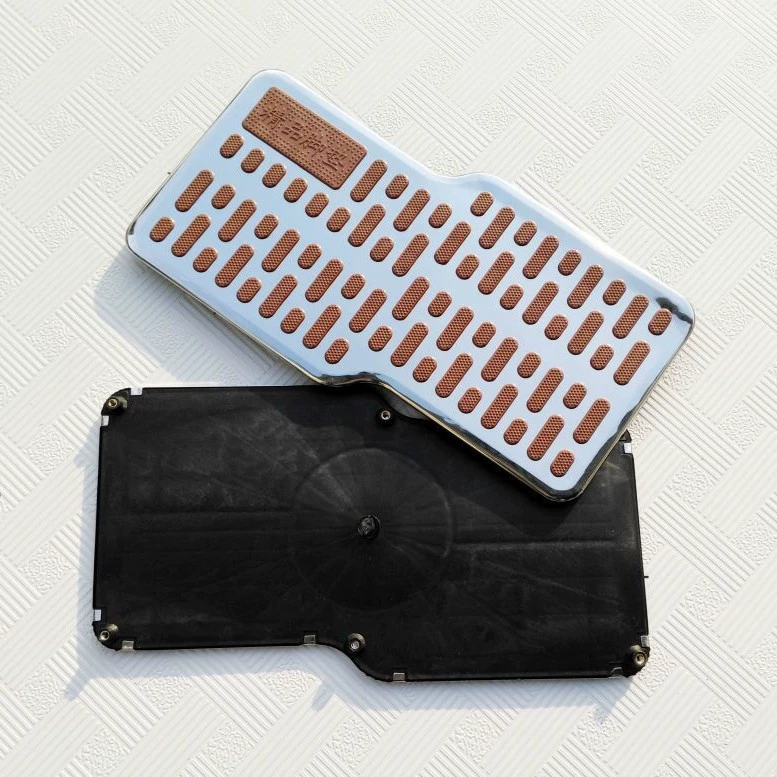 Автомобильная металлическая подушка для ног из нержавеющей стали Тормоз акселератора Нескользящая износостойкая патч-педаль