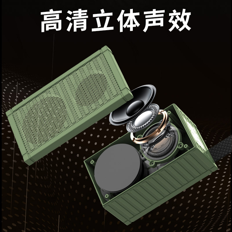 工場直送コンテナ型スピーカー Bluetoothスピーカー Bluetoothスピーカー 小型ワイヤレスサブウーファー|undefined