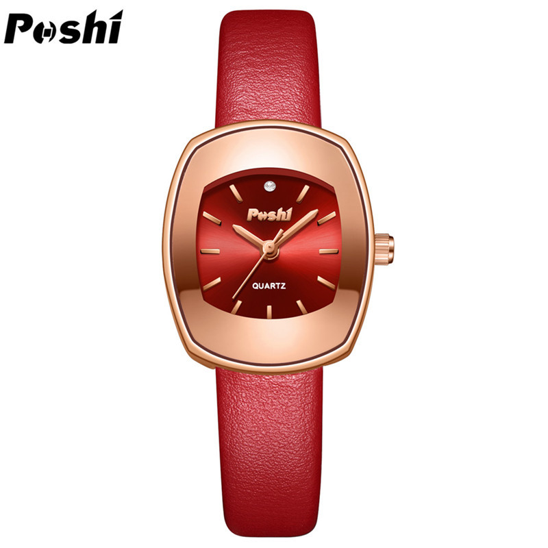 Poshi reloj mujer moda simple nuevo reloj de mujer moda coreana estudiante cinturón reloj de cuarzo al por mayor