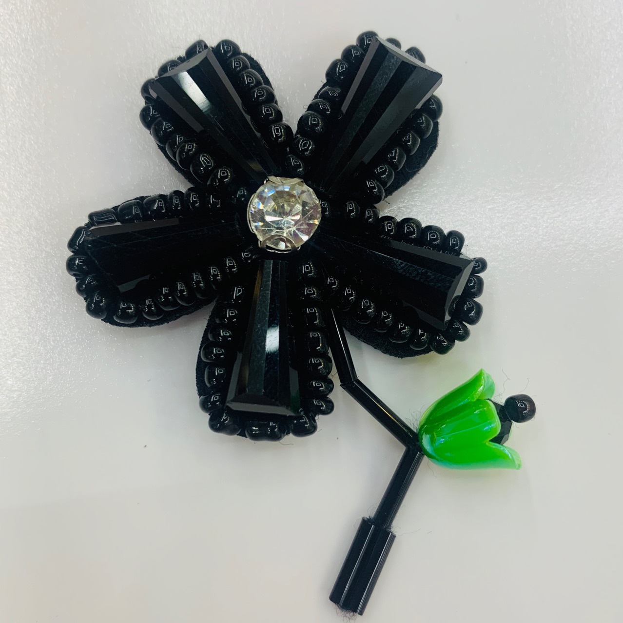 厂家新款水晶玻璃鞋花手工钉珠服装辅料包包鞋挂饰胸花diy配饰