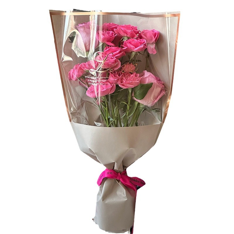 LOVE estampado multi-bolsa florista florística material de envoltura de flores impermeable OPP película impermeable bolsa de embalaje de flores