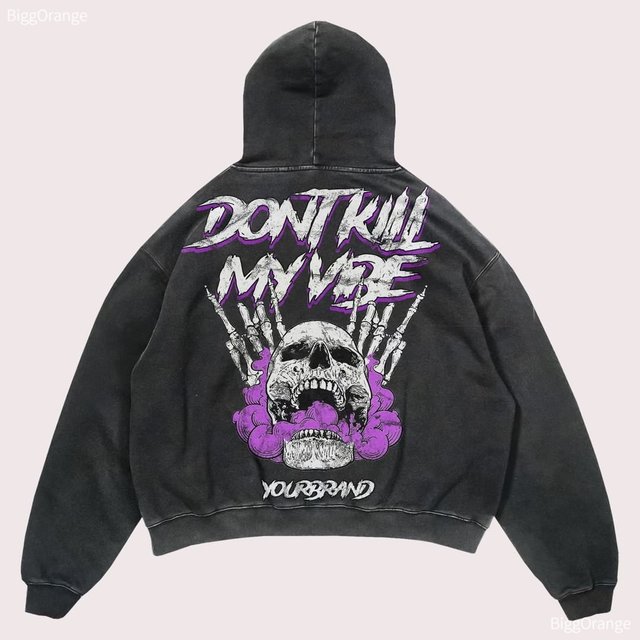 Halloween Printed Hooded Sweatshirt 16