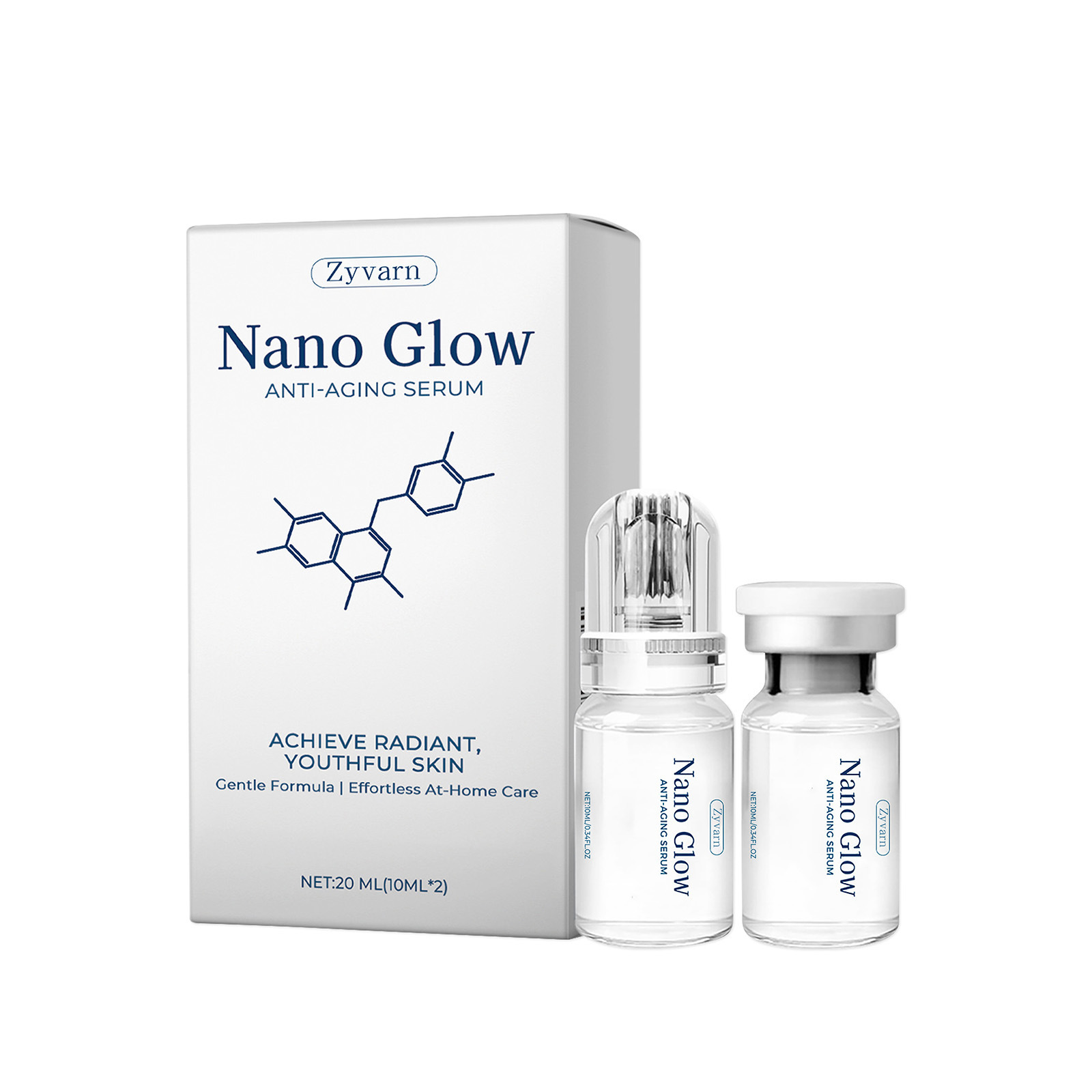 Zyvarn Facial Roller Essence Gentle on Skin, Elastic and Radiant, Portable for Home Skincare, Easy to Absorb Essence
