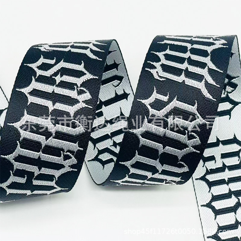 Personalizado 1 - 10cm de espesor 1mm brillante imitación de nylon jacquard cinturón bolsos zapatos sombreros teléfonos móviles correa de tela