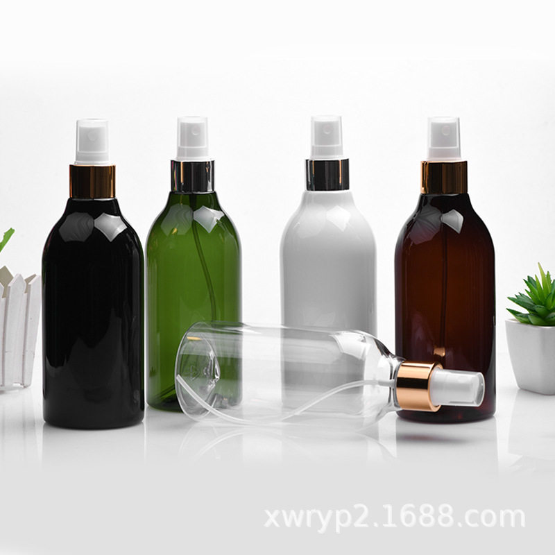 300ml长颈透明喷雾瓶 化妆品喷瓶 塑料喷雾瓶 喷壶电化铝香水喷头