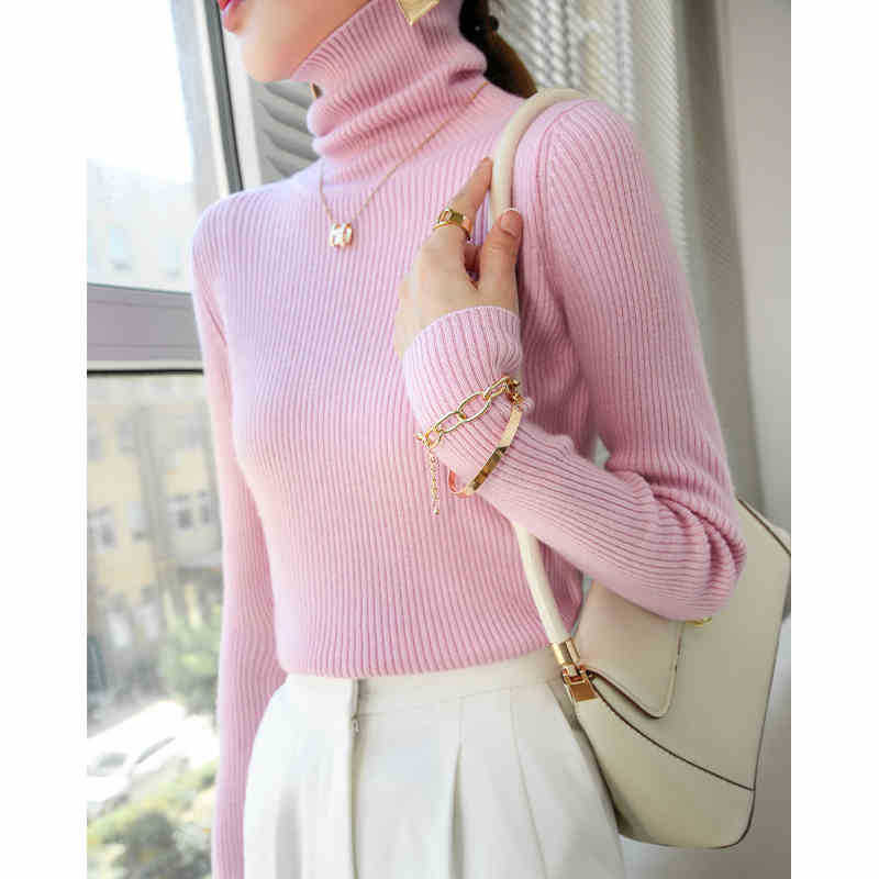 商品详情图_高领毛衣女冬加厚内搭秋冬款新款洋气修身显瘦爆款针