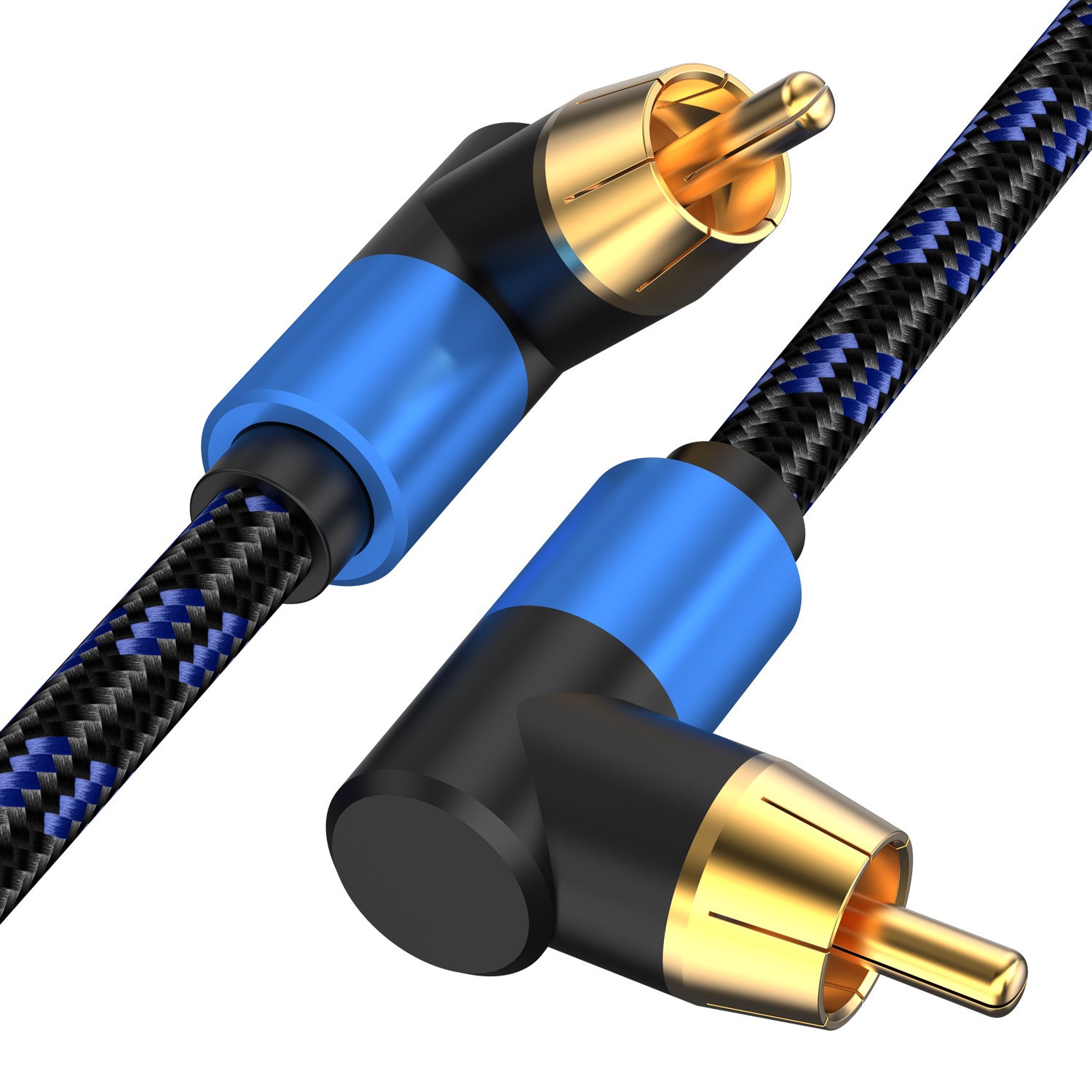 Double Elbow Rca Coaxial Cable Hifi Digital Audio Cable Spdif Subwoofer Speaker Cable Coaxial Cable