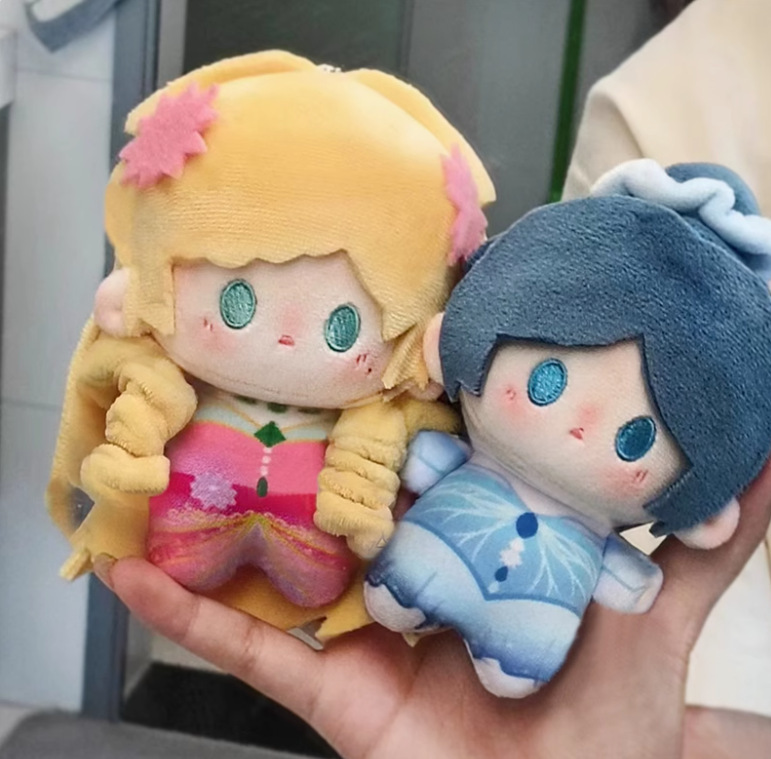 アニメ「葉洛麗」エルフキャラクターグッズ 10cm 氷のプリンセス リングプリンセス ぬいぐるみ バックパックチャーム|undefined