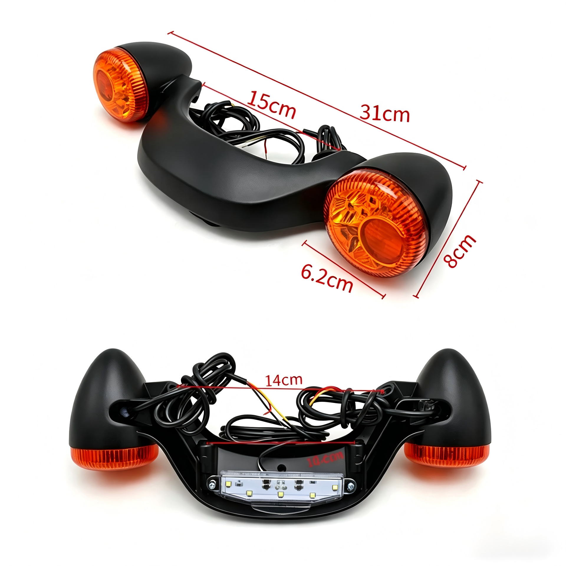 Motorcycle Modification Parts Suitable for Harley Road King Traveler Street Glide Turn Signals, Brake Lights, and Running Lights