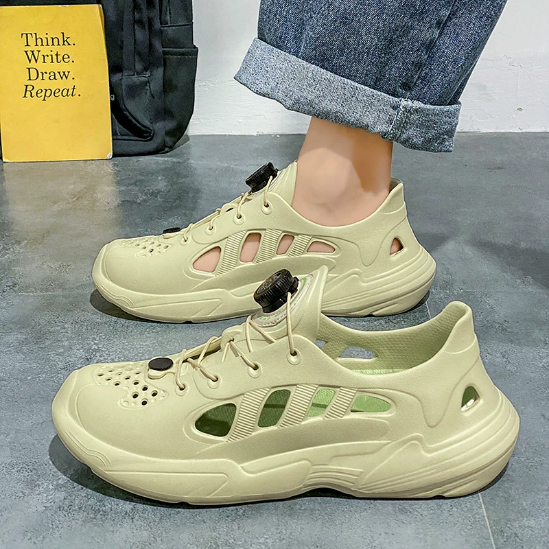 Мужские сабо больших размеров с вращающейся пряжкой, для активного отдыха на природе, пляжа и воды