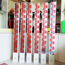 不锈钢 方形水位尺搪瓷断面桩腐蚀烤漆水位立柱 水库大坝水位桩