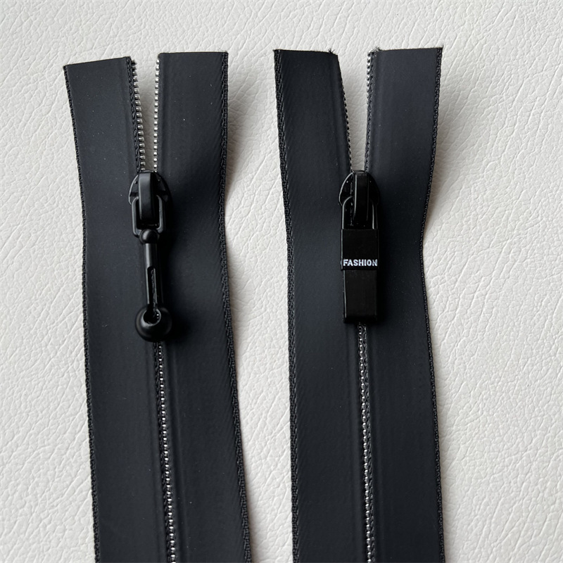 メーカーソース3号ナイロンtpu防水ファスナー銀灰反射ファスナー作業服突撃服ポケットファスナー|undefined