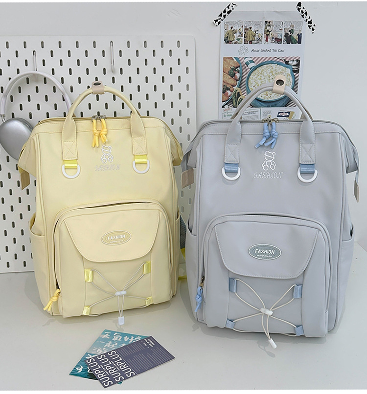 Kids Backpacks High Value Schoolbag Cream Cute Versatile Backpack Junior High School Student Schoolbag Female Dopamine Backpack_voghion.com