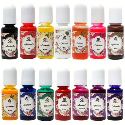 Hot selling Qiaoqiao odorless oily color essence for handmade resin DIY uv crystal glue with high transparency color essence pigment