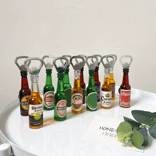 网红啤酒开瓶器冰箱贴 仿真酒吧启瓶器创意装饰起子磁贴磁铁