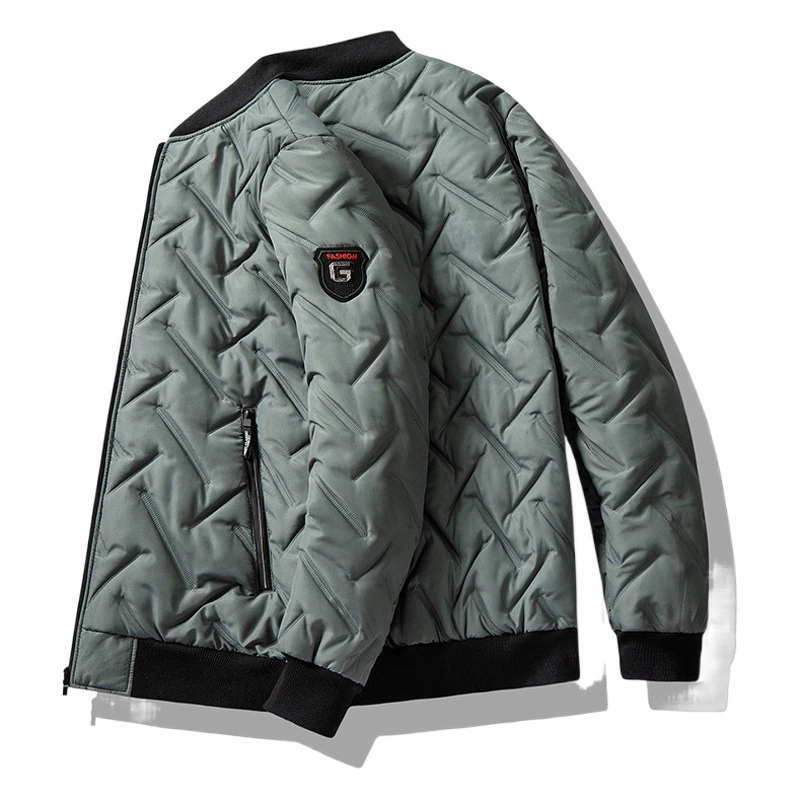 Осенне-зимнее Новое хлопковое пальто, Мужская 2023 новая куртка с хлопковой подкладкой, брендовая мужская легкая теплая куртка с вертикальным воротником оптом