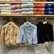 童装/男童/女童长绒摇粒绒拉链茄克秋冬长袖夹克外套458897