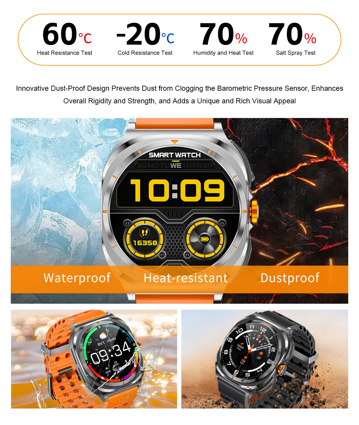 Smartwatch med integrerade tws hörlurar bluetooth sportklocka_voghion.com