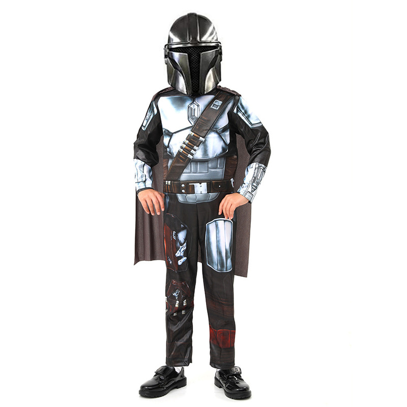 Halloween Costume Kids cosplay Show Costume Galaxy Bounty Hunter Mandalorian Kids Play