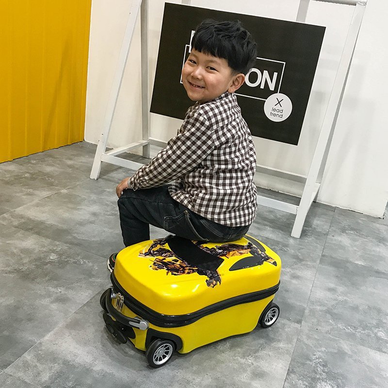 Equipaje de dibujos animados para niños de 18 pulgadas de viaje remolque de embarque rueda universal caja de carro 3D para niños