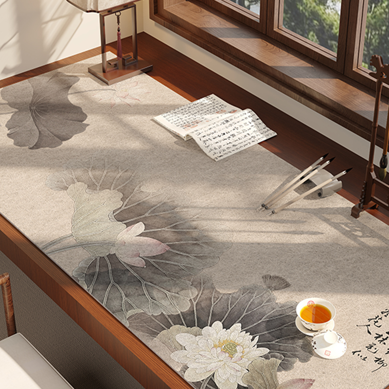 Lotus calligraphy felt pad [30*40cm]